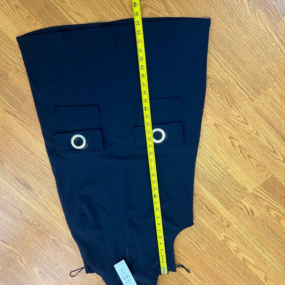 MSK Navy Sleeveless Dress with Grommets - M - Dresses NWT $59 - Picture 8 of 10